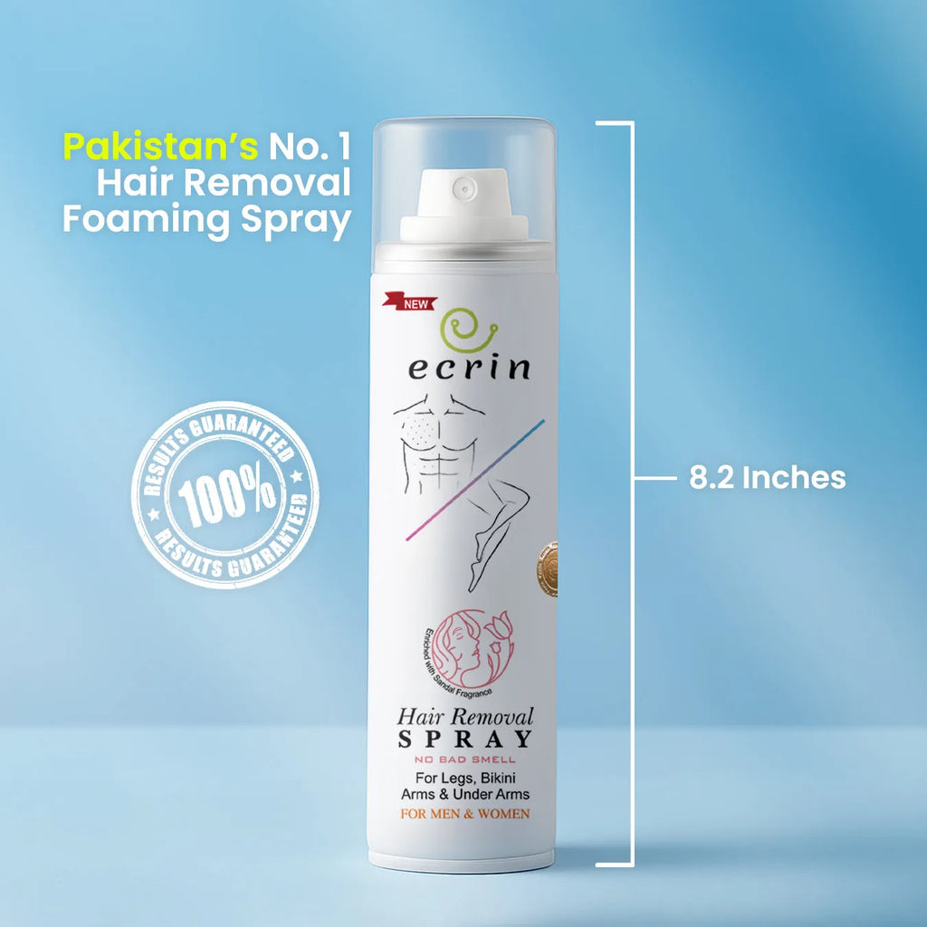 Ecrin Hair Removal Foaming Spray 200ml | Advanced Formula with Refreshing Fragrance