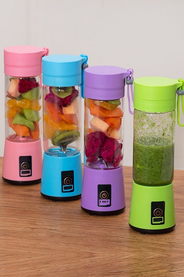 Mini Portable Juicer Blender 6 Blades – 380ml USB Rechargeable Smoothie & Protein Shake Maker