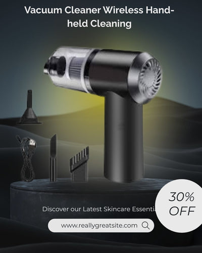 3-in-1 Portable Wireless Vacuum Cleaner – Handheld Cordless Cleaning Device for Car & Home