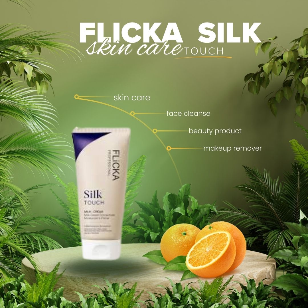Flicka Silk Touch 3-in-1 Milk-Cream Concentrate – Hydrating Moisturizer, Primer & Makeup Remover