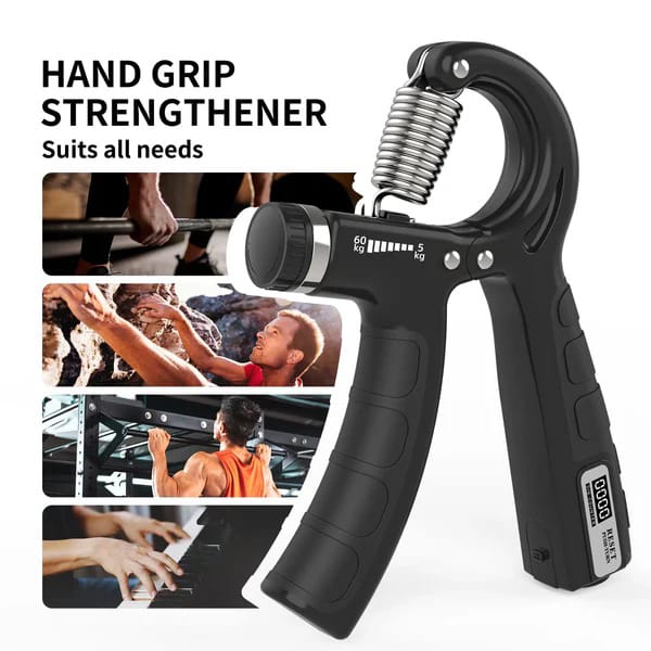 Adjustable Hand Gripper with Counter – Wrist and Grip Strength Trainer for Forearm, Hand, and Finger Exercise