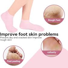 Silicone Gel Heel Socks for Cracked Heels – Moisturizing Foot Care