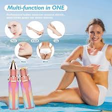 Electric Eyebrow Trimmer & Shaver 2-in-1 – Women's Facial Hair Removal Device, Painless & Rechargeable