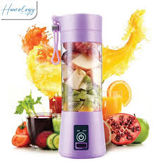 Mini Portable Juicer Blender 6 Blades – 380ml USB Rechargeable Smoothie & Protein Shake Maker