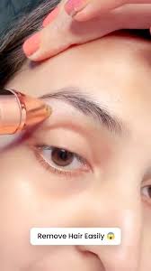 Electric Eyebrow Trimmer & Shaver 2-in-1 – Women's Facial Hair Removal Device, Painless & Rechargeable