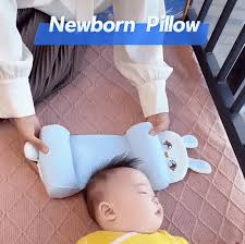 Newborn Baby Head Shaping Pillow – Soft, Adjustable & Portable Infant Cushion for Flat Head Prevention