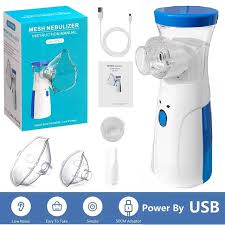 Portable Mesh Nebulizer – Quiet, Low-Power Personal Respiratory Inhaler for Home & Travel Use**