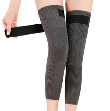 Winter Cashmere Wool Knee Brace Pads – Warm Thermal Knee Protectors for Men & Women