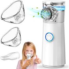 Portable Mesh Nebulizer – Quiet, Low-Power Personal Respiratory Inhaler for Home & Travel Use**