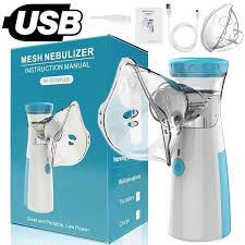 Portable Mesh Nebulizer – Quiet, Low-Power Personal Respiratory Inhaler for Home & Travel Use**