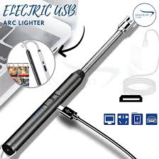 360° USB Rechargeable Electric Arc Lighter – Windproof Kitchen & Outdoor Lighter with Flexible Neck & Safety Lock