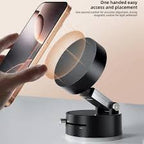 Vacuum Magnetic Suction Cup Folding Swivel Stand – Double-Sided Universal Mobile Phone Holder