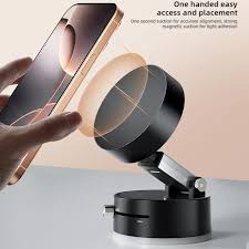 Vacuum Magnetic Suction Cup Folding Swivel Stand – Double-Sided Universal Mobile Phone Holder