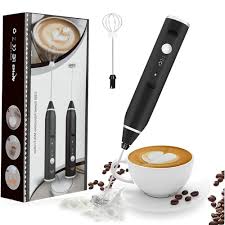 Rechargeable Coffee Beater – USB Milk Frother for Coffee, Cappuccino, Latte, Matcha & Hot Chocolate | High-Speed Stainless Steel Whisk