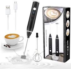 Rechargeable Coffee Beater – USB Milk Frother for Coffee, Cappuccino, Latte, Matcha & Hot Chocolate | High-Speed Stainless Steel Whisk