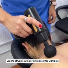 4-in-1 Deep Tissue Massage Gun – Handheld Electric Muscle Therapy Device with 4 Interchangeable Attachments