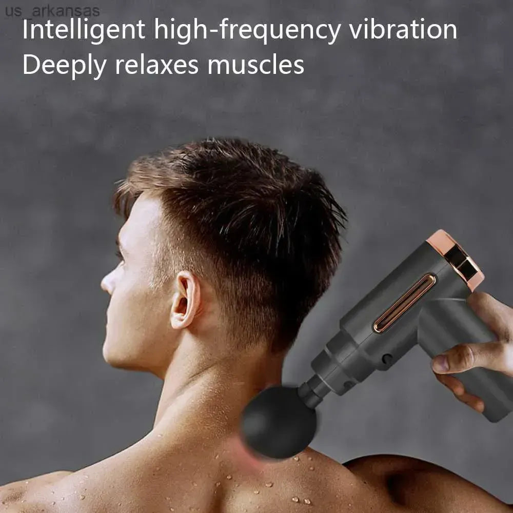 4-in-1 Deep Tissue Massage Gun – Handheld Electric Muscle Therapy Device with 4 Interchangeable Attachments