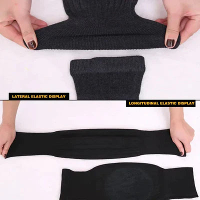 Winter Cashmere Wool Knee Brace Pads – Warm Thermal Knee Protectors for Men & Women