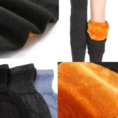 Winter Cashmere Wool Knee Brace Pads – Warm Thermal Knee Protectors for Men & Women