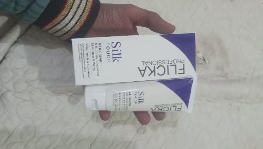 Flicka Silk Touch 3-in-1 Milk-Cream Concentrate – Hydrating Moisturizer, Primer & Makeup Remover