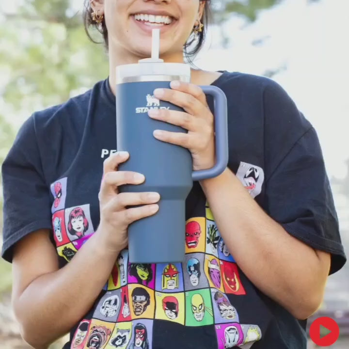 Stanley 40oz (1200ml) Stainless Steel Vacuum Insulated Tumbler with Straw – Random Colors | Stanley Plain